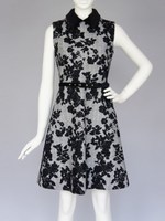 フラワーフロッキー×チェックOP/ブラック