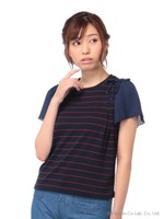 肩編み上げプルオーバー/柄Ａ