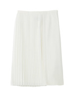 [S]スクエアラッセルスカート/ホワイト(002)