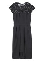 gapレングススカラップワンピース/ネイビー