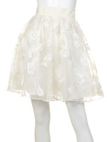 【美人百花6月号掲載】オーガンジーグリッターローズスカート/キナリ