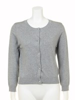 カラーカーディガン/レッド