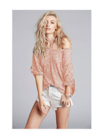 スクープネックビッグスリーブニット/オレンジ(167)