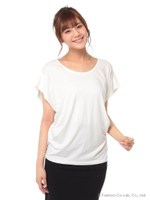 ドルマンチュニックTシャツ/グレー