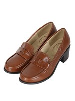 ヒールローファー/BLACK