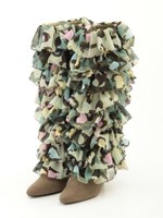 ヒョウ迷彩ptティアードブーツ/KH