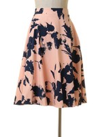 モノトーンフラワーフレアスカート/PK