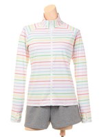 【CALIFORNIA SHORE】マルチボーダータンキニ4点セット/ブラック