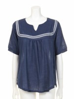 【anap mimpi】刺繍風ステッチTOP/NVY