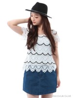 ベーシックミニスカート/ネイビー