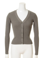 リブニットカーディガン/KKI