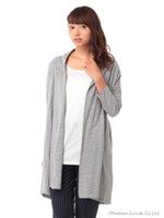 ニットソーロングトッパーインナーセットチュニック/Gray Mixture