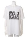 NYフォトプリントビッグTシャツ/オフホワイト