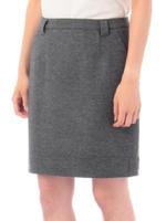 SUPER100台形ウールスカート/チャコールグレー(014)