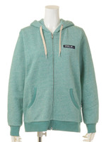 SWEAT ZIP-UP HOODIE BAR EMB./Lt.GREEN
