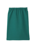 [L]ウエストゴムペンシルスカート/ダークグリーン(023)