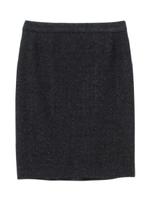 [L]ラメ混ツイードスカート/ベージュ(450)