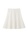 [S]ミディ丈Aラインスカート/ホワイト(002)