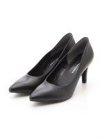 【vanity beauty】ポインテッドスムースプレーンパンプス/ブラック