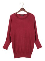 クルーＮアンジェリーナ／ニット/クロ／モク