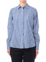 コットンギンガムチェックシャツ/ブルー(292)