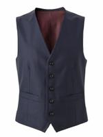 シャイニーヘリンボンドレスベスト/ブルー系(094)