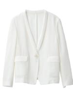 スレンダーラペルジャケット/ホワイト(003)