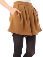 タックフレアショートパンツ/ベージュ系(054)