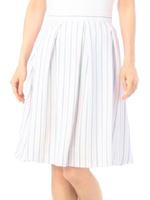 タック入りカラーストライプスカート/ライトパープル(181)