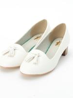 タッセル付きパンプス/オフホワイト(003)