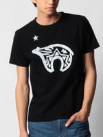 トライバル風プリントTシャツ/ブラック(019)