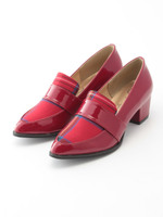 ヒールアップローファー/WINE COMBI