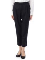 ピンストライプウールストレッチパンツ/チャコールグレー(314)