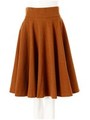 フレアミディスカート/キャメル