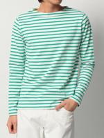 ボーダーカットソー/グリーン(322)