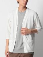 ボーダージャージカーディガン/ホワイト(001)