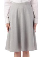 ミディ丈ボーダーポンチスカート/ネイビー(393)