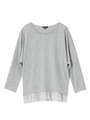 ミニ裏毛リヨセルドルマンカットソー/グレー(912)