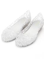 ラメメッシュビニールパンプス/ホワイト(001)