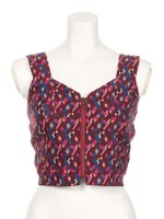 レトロ柄ビスチェ/PPL