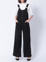 ワイドサロペット/ネイビー(293)