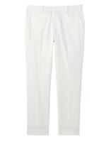 麻混ツイルクロップドパンツ/ブルー系(094)