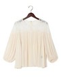 ☆JOC レース×プリーツ チュニック/OFF-WHITE