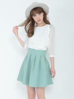 ウエストタックスカート/ネイビー