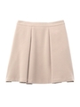 二重織りストレッチプリーツスカート/ベージュ(052)