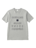 40/2レタードフロッキーTシャツ/ネイビー系(094)