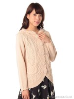 A/Wラビットファー付ケーブルロングC/D/ピンク