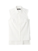 コットンタイプライターシャツ/ホワイト(001)