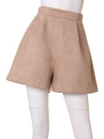 スウェードタックショートパンツ/BEG