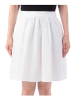 フラワーレース使いフレアスカート/ホワイト(001)